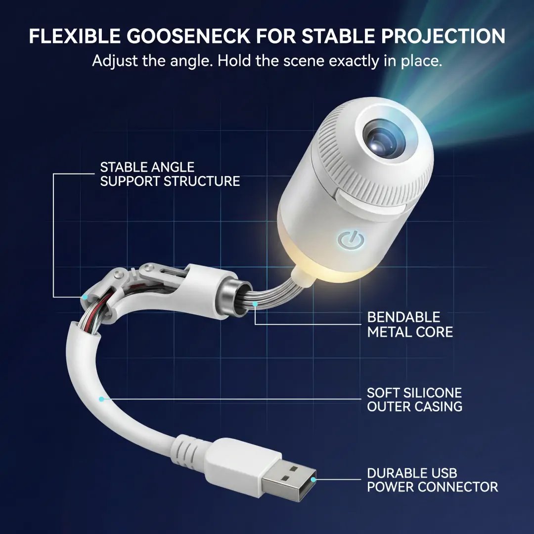 ๐ฅLAST DAY 57% OFF - ๐๐ HD Smart Dynamic 5D Holographic Night Light Projector