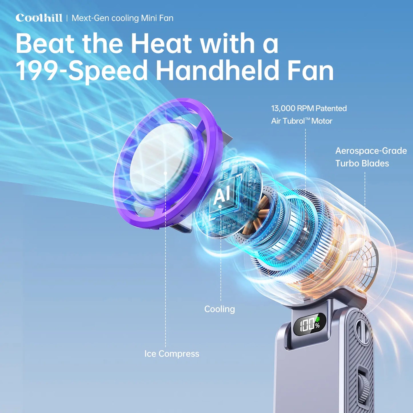 CoolHill Handheld Fan