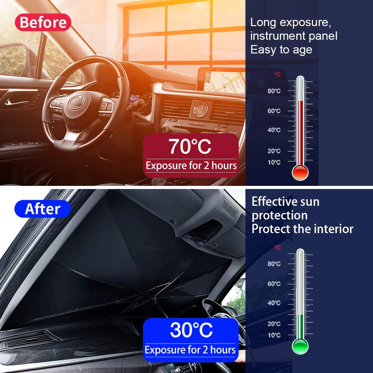 🚗 Car Windshield Sun Shade