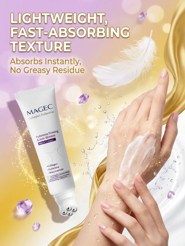 Fullerene Firming and Anti-Wrinkle Neck Cream