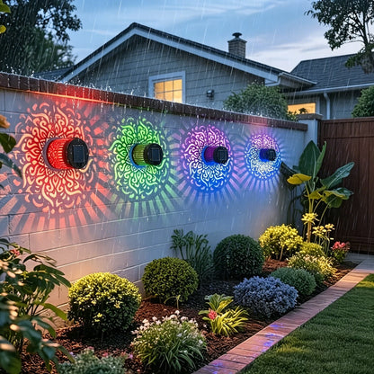 Solar Fence Lights Metal Solar Powered