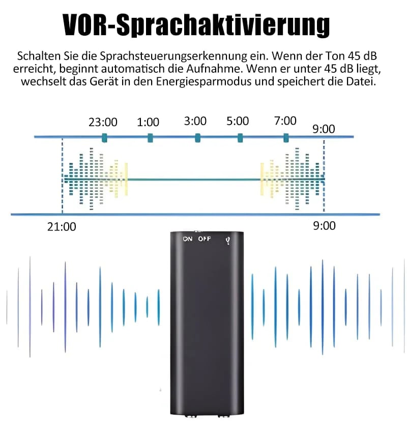 🎙️🔥 Mini Voice Recorder – Smart Sound Capture, Compact & Easy to Use, Long Battery Life 🔋