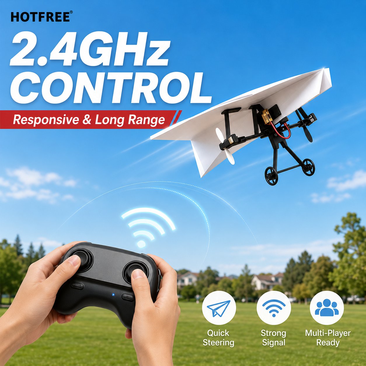 ✈️ Hotfree RC Paper Airplane Kit | Master the Skies