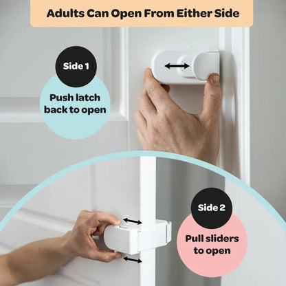 🔒 No-Drill Adjustable Door Safety Lock For Kids