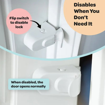🔒 No-Drill Adjustable Door Safety Lock For Kids