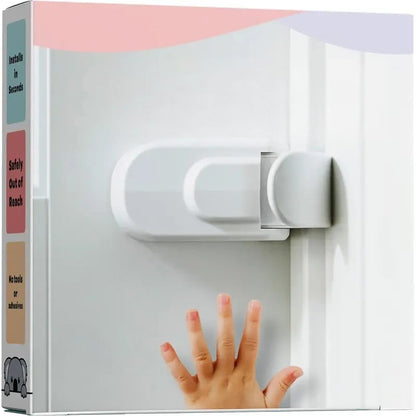 🔒 No-Drill Adjustable Door Safety Lock For Kids